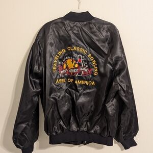 Classic Black Bowling Jacket